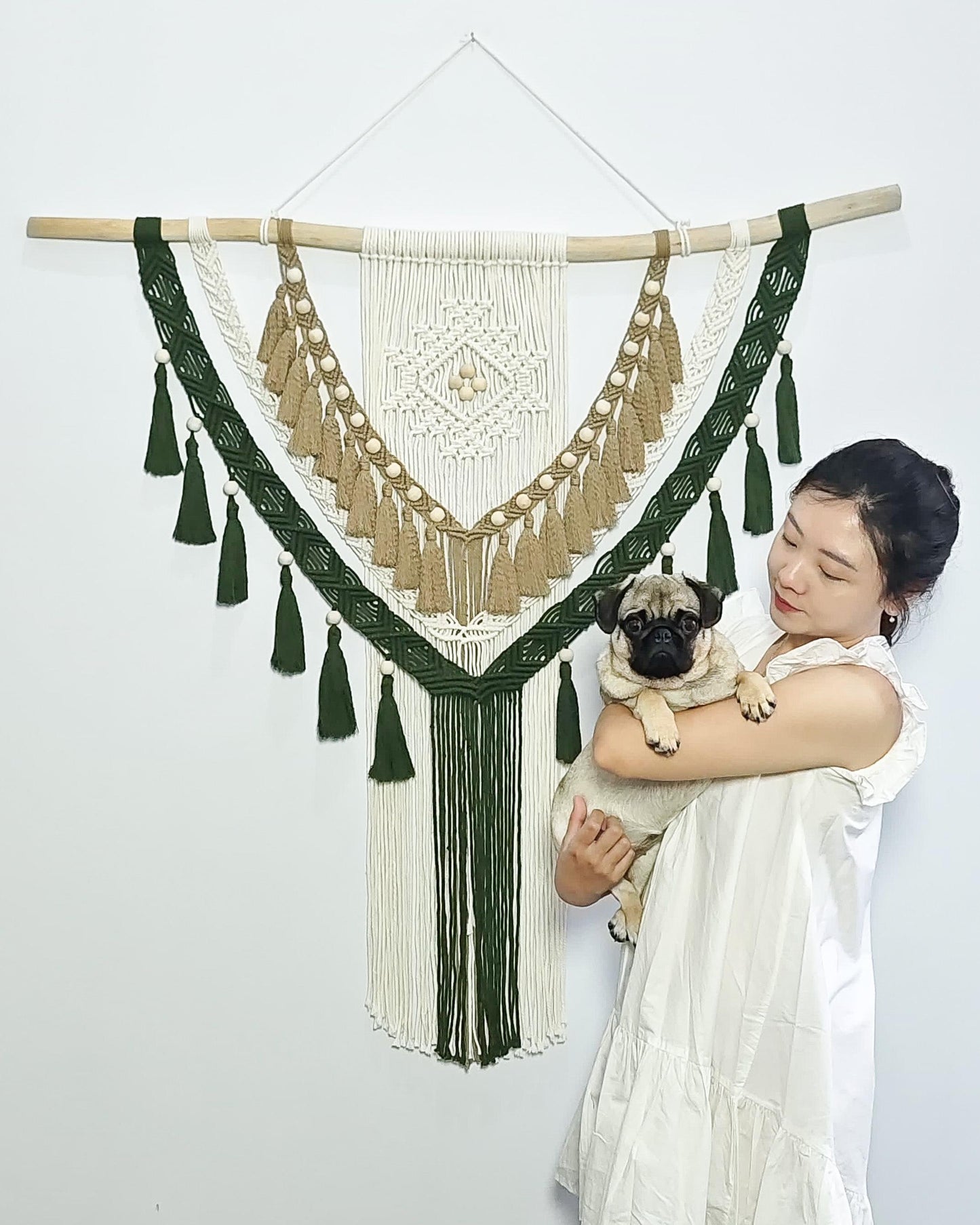 TARA Macrame Wall Decor, Macrame Wall Hanging, Handmade Wall Decor, Natural Home Decor, Scandinavian Style, Boho Decor, Bohemian Style, Bali