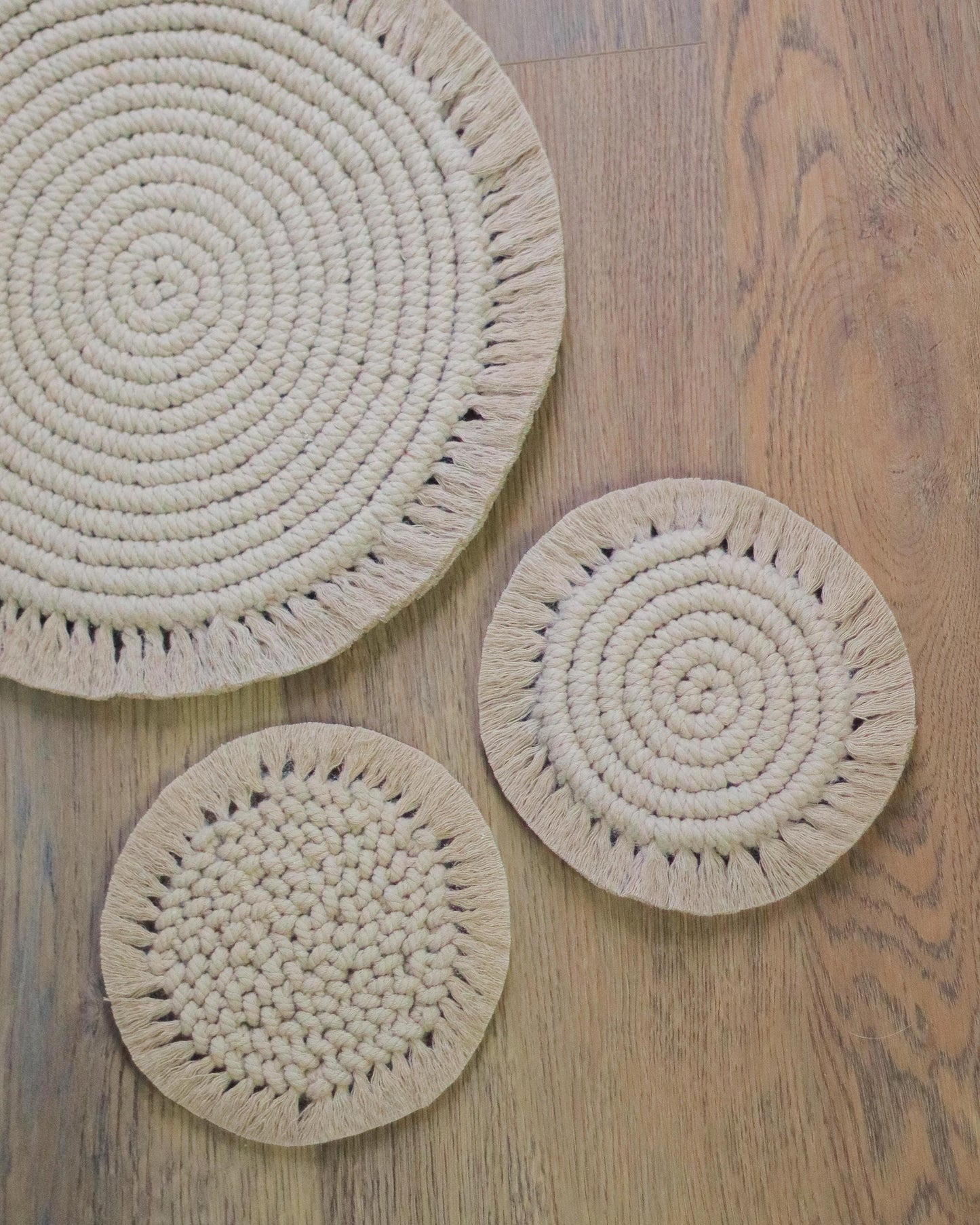 NARA Macrame Placemat with Fringe