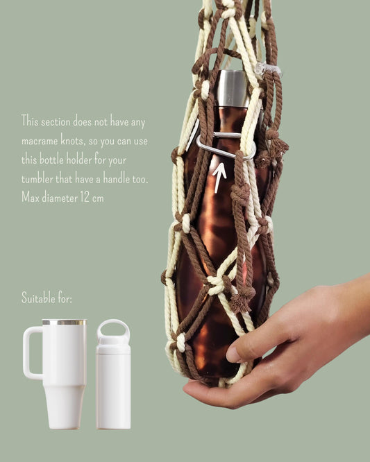 NOMI Macrame Water Bottle Holder