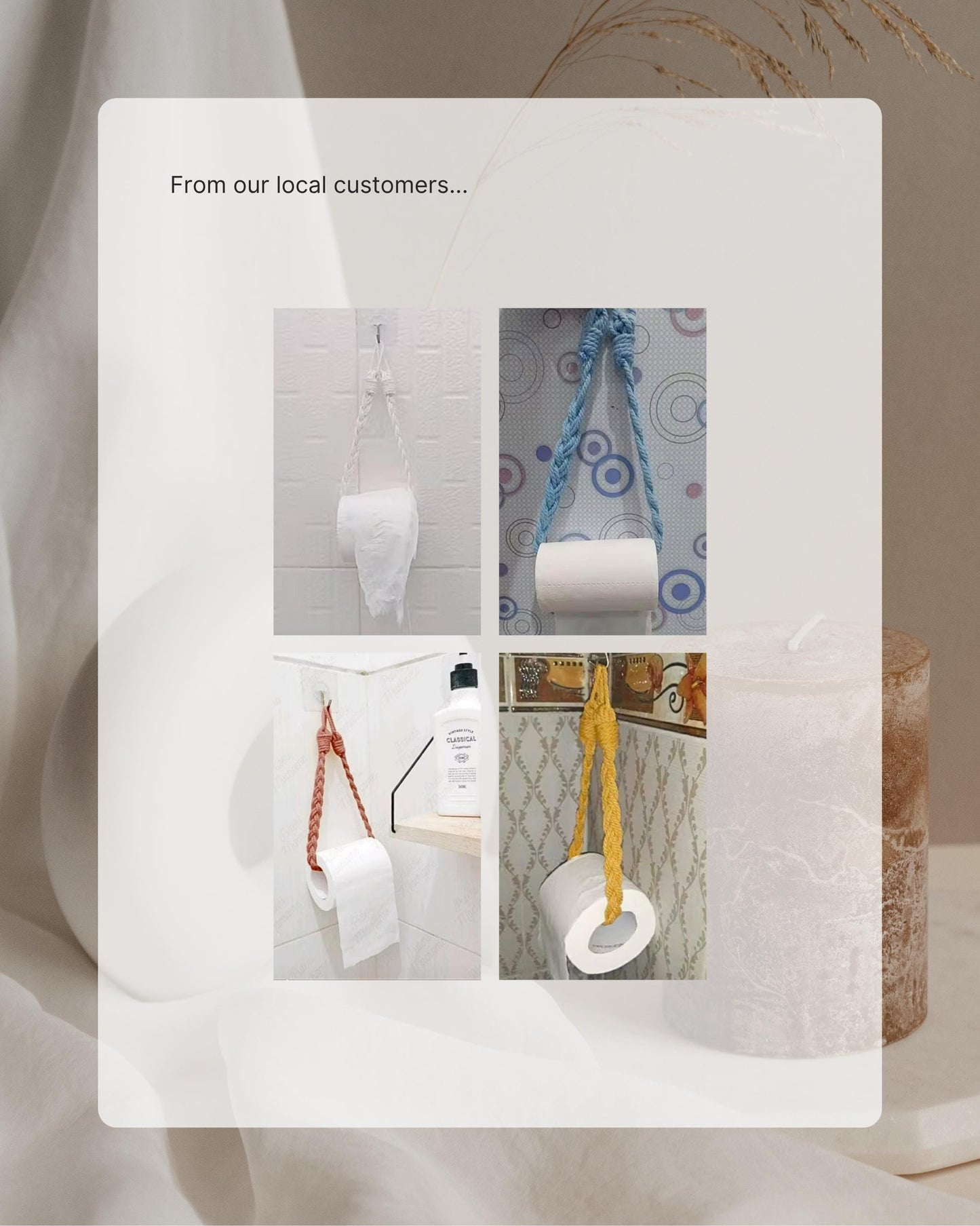 KANO Macrame Toilet Paper Holder