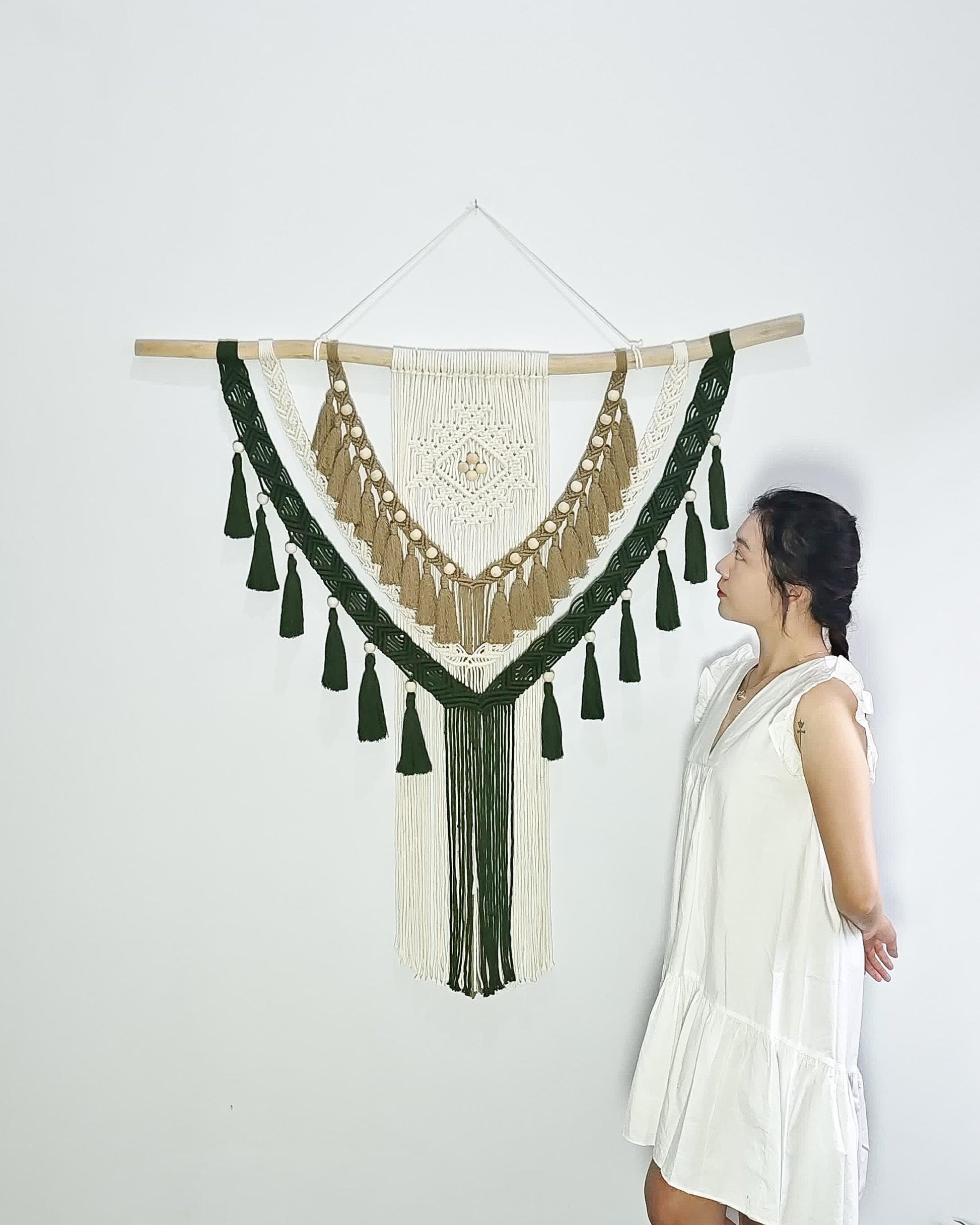 TARA Macrame Wall Decor, Macrame Wall Hanging, Handmade Wall Decor, Natural Home Decor, Scandinavian Style, Boho Decor, Bohemian Style, Bali