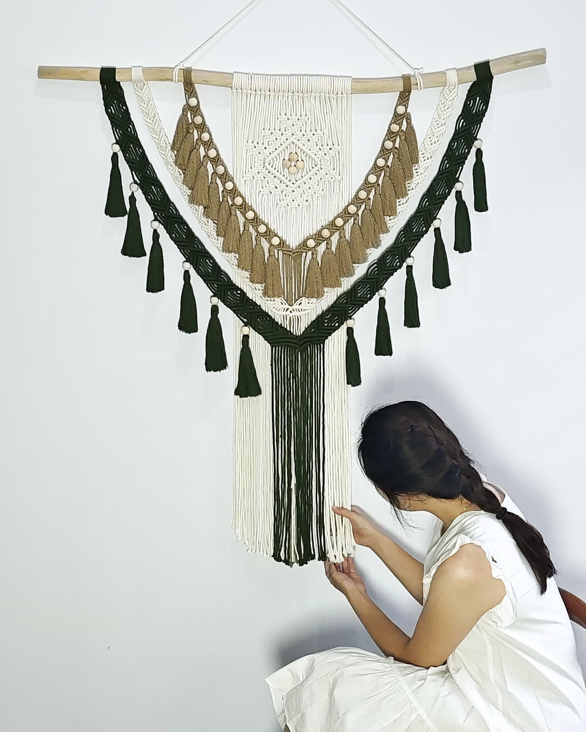 TARA Macrame Wall Decor, Macrame Wall Hanging, Handmade Wall Decor, Natural Home Decor, Scandinavian Style, Boho Decor, Bohemian Style, Bali