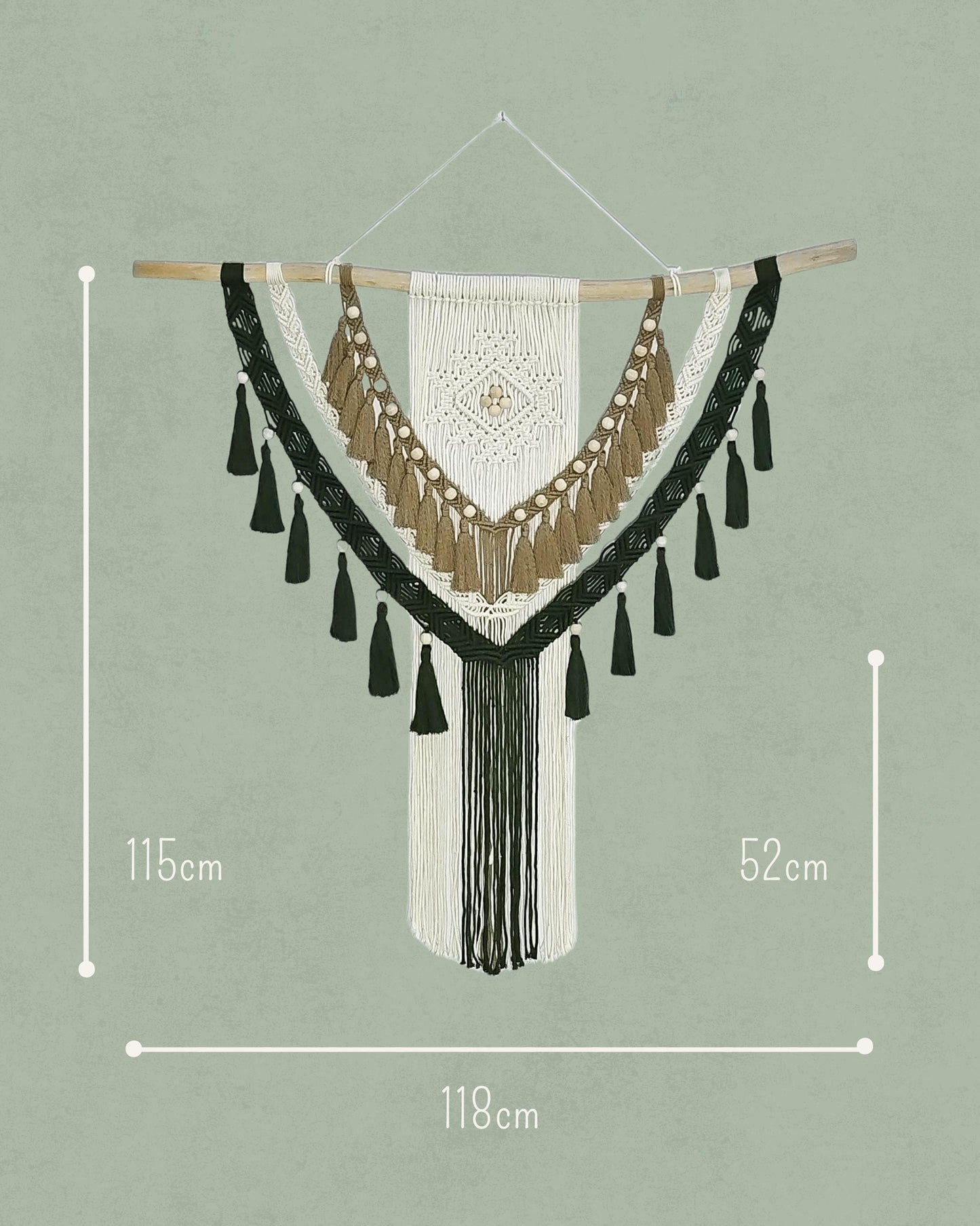 TARA Macrame Wall Decor, Macrame Wall Hanging, Handmade Wall Decor, Natural Home Decor, Scandinavian Style, Boho Decor, Bohemian Style, Bali