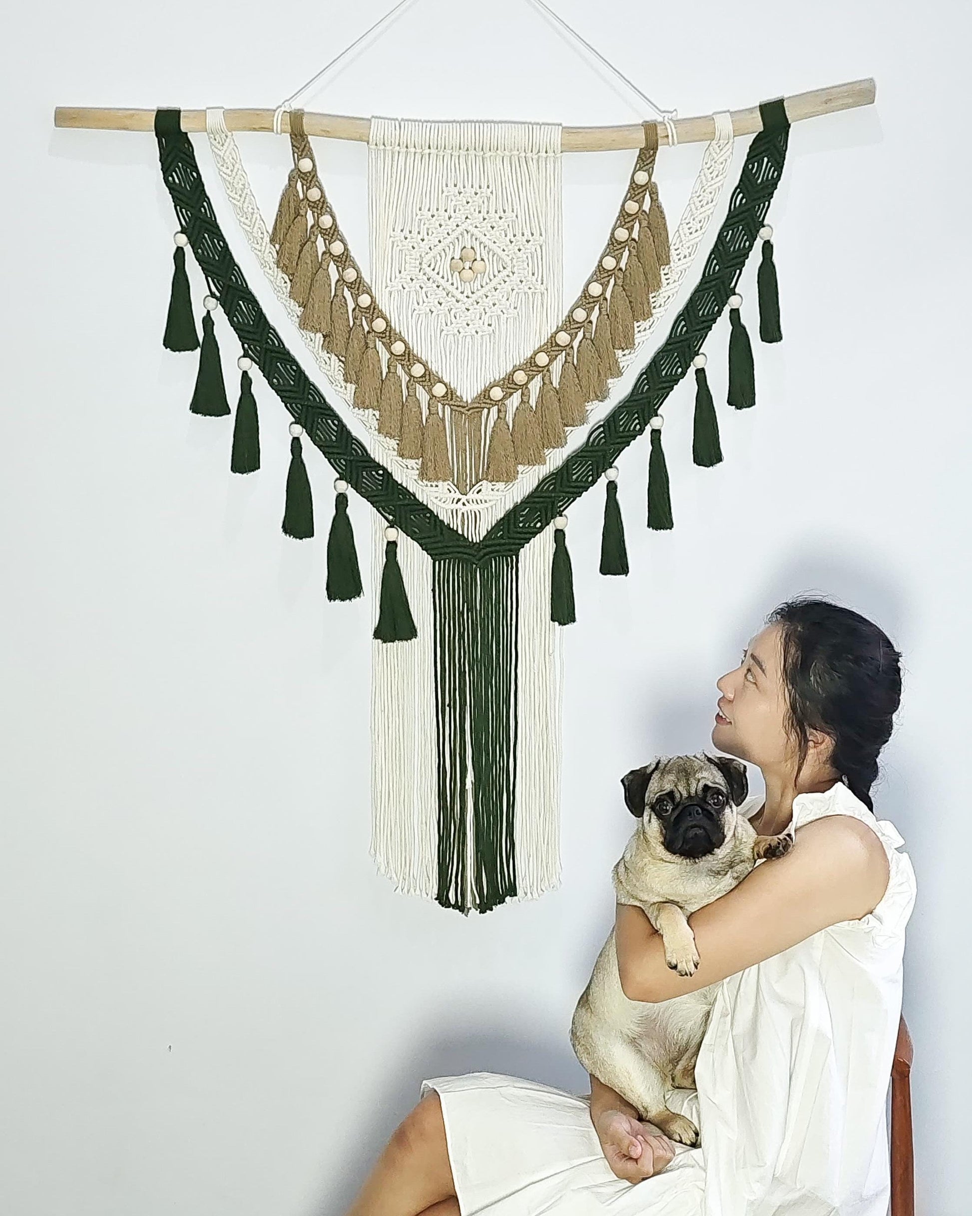 TARA Macrame Wall Decor, Macrame Wall Hanging, Handmade Wall Decor, Natural Home Decor, Scandinavian Style, Boho Decor, Bohemian Style, Bali
