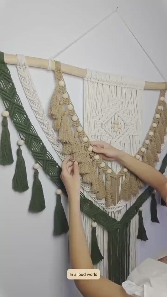 TARA Macrame Wall Decor, Macrame Wall Hanging, Handmade Wall Decor, Natural Home Decor, Scandinavian Style, Boho Decor, Bohemian Style, Bali